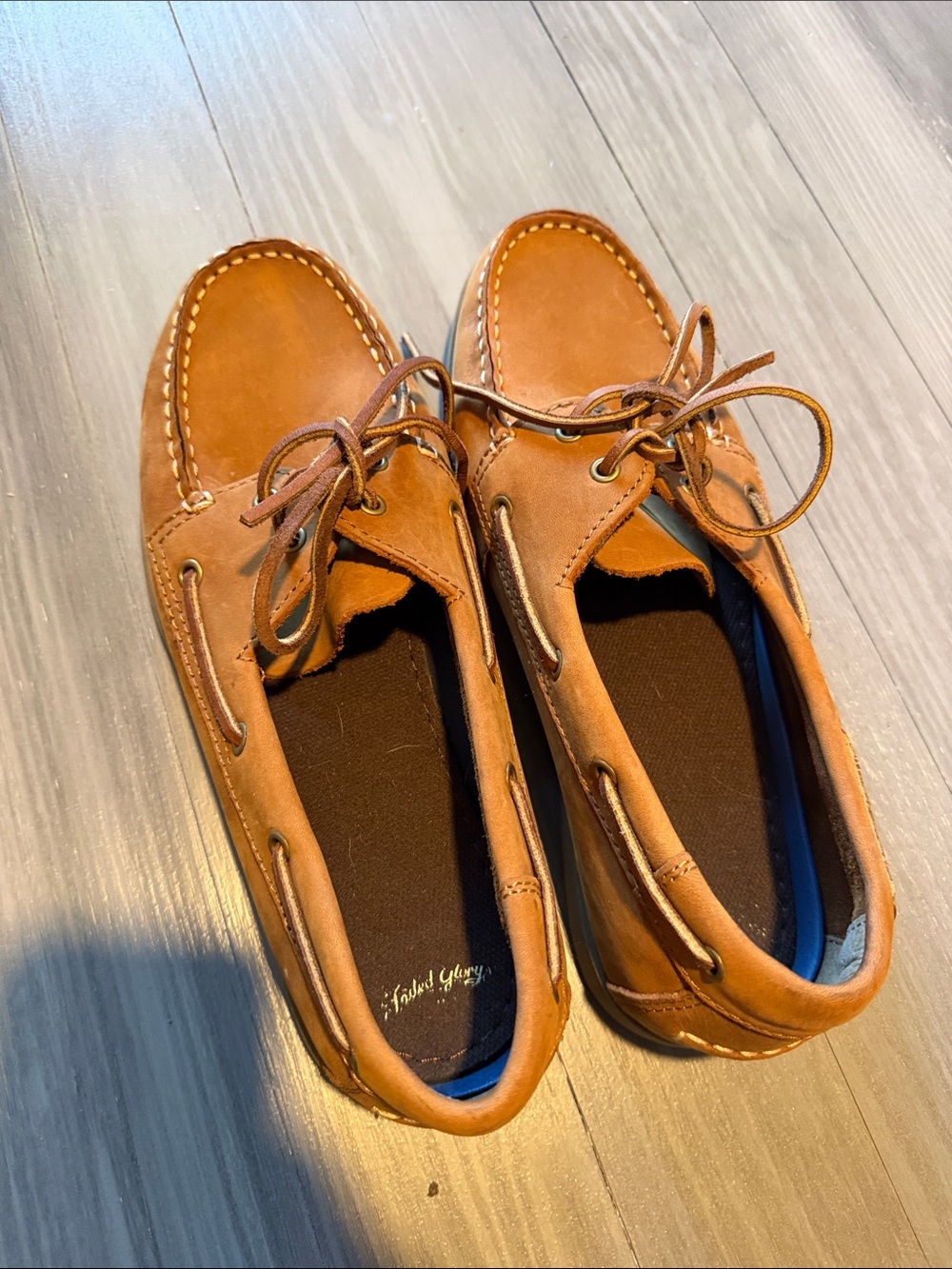 Men's Brown Leather Boat Shoes